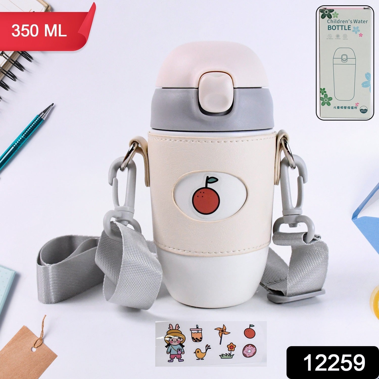 Leakproof stainless steel insulated water bottle for kids and adults