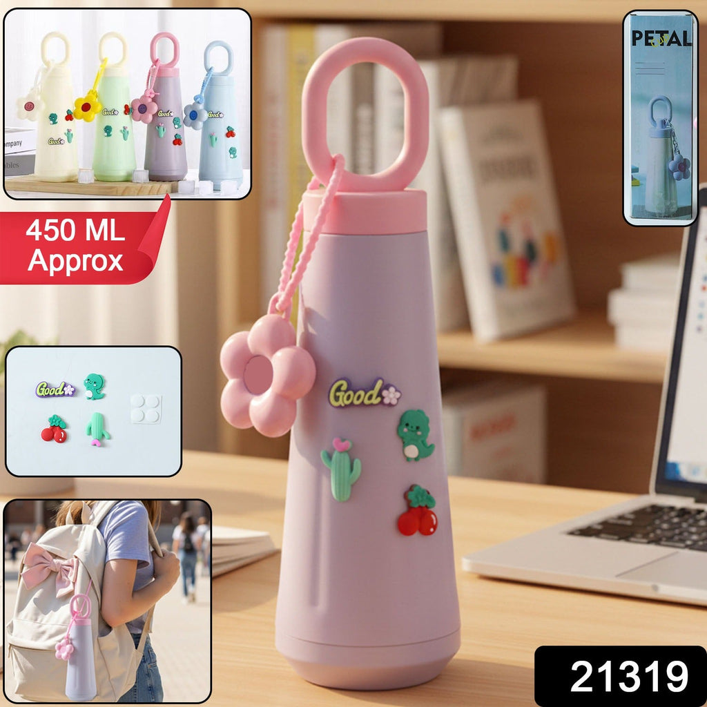 Cute insulated 450ML water bottle for daily hydration
