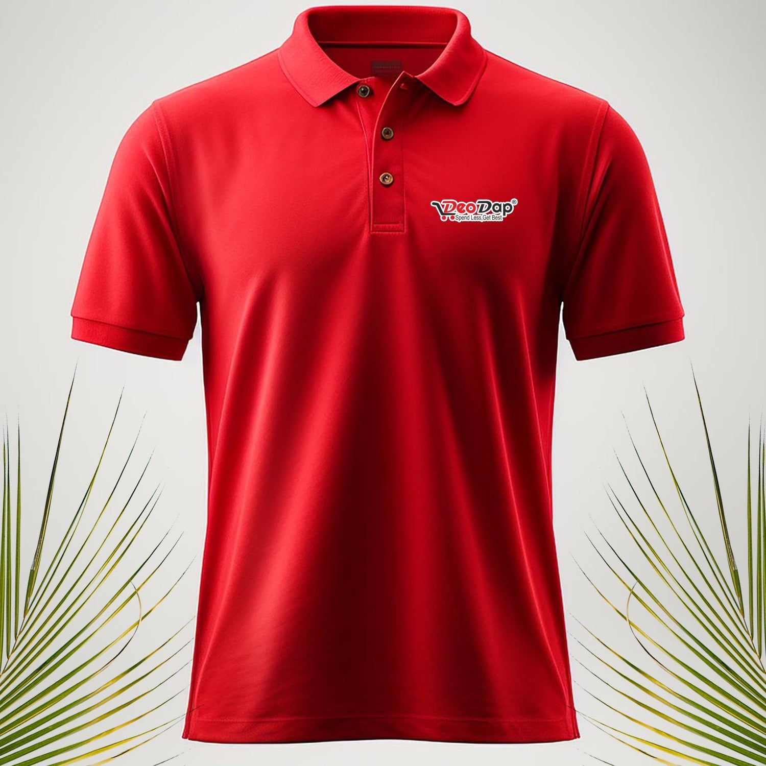 Detail shot of the  T-shirt's neckline, showing premium stitching and fabric.