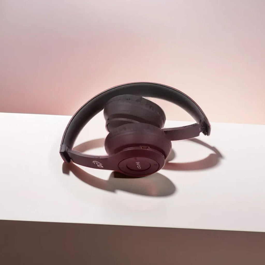 Compact foldable design of the Wireless Bluetooth Headset for travel.