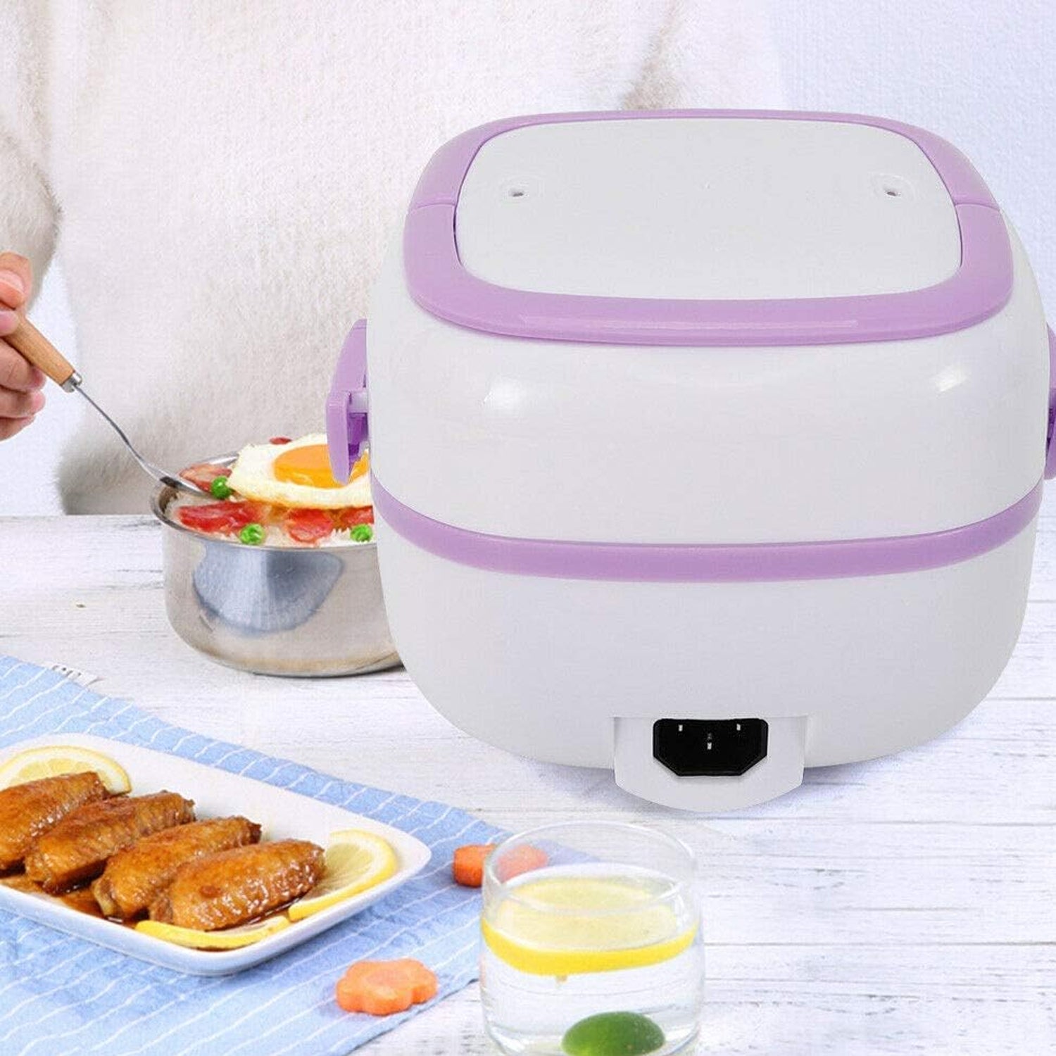 Detachable stainless steel container of the Electric Lunch Box