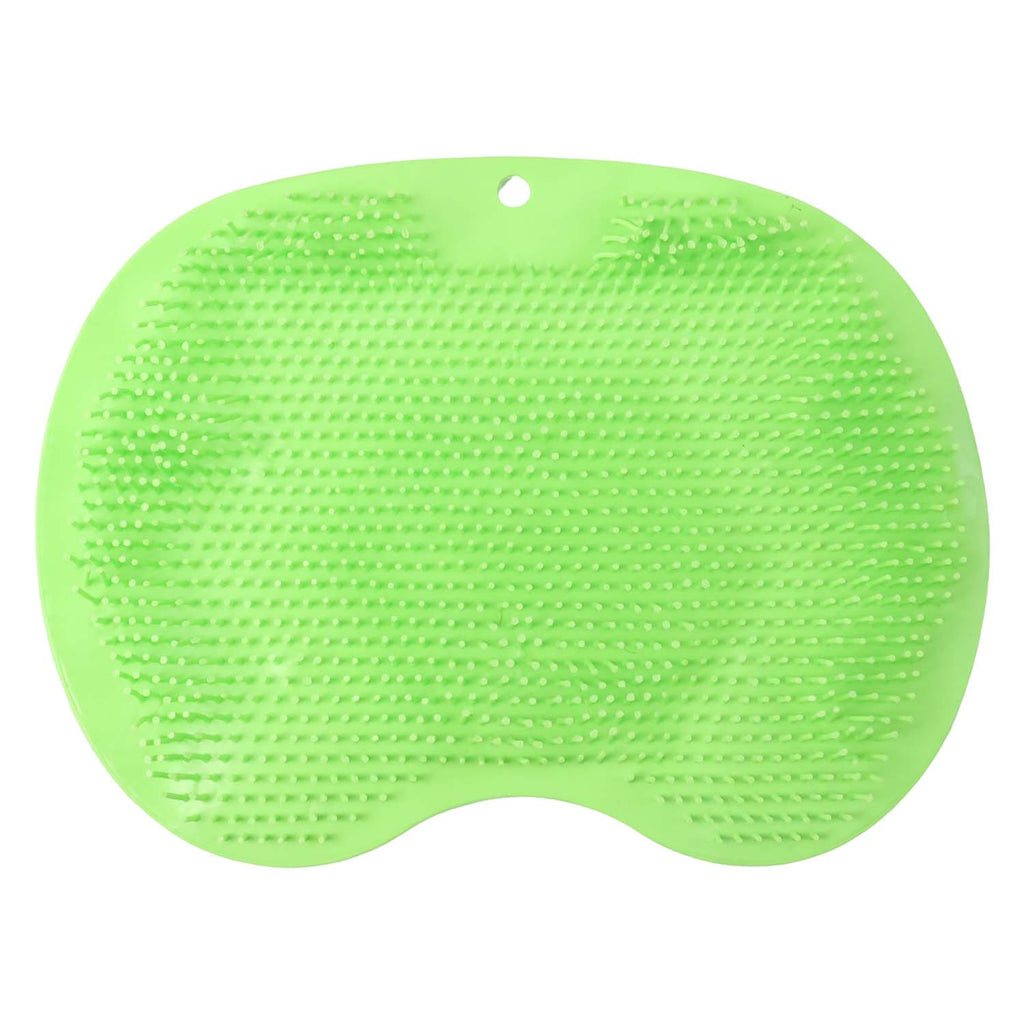 Foot cleaning silicone mat with anti-slip texture for shower use
