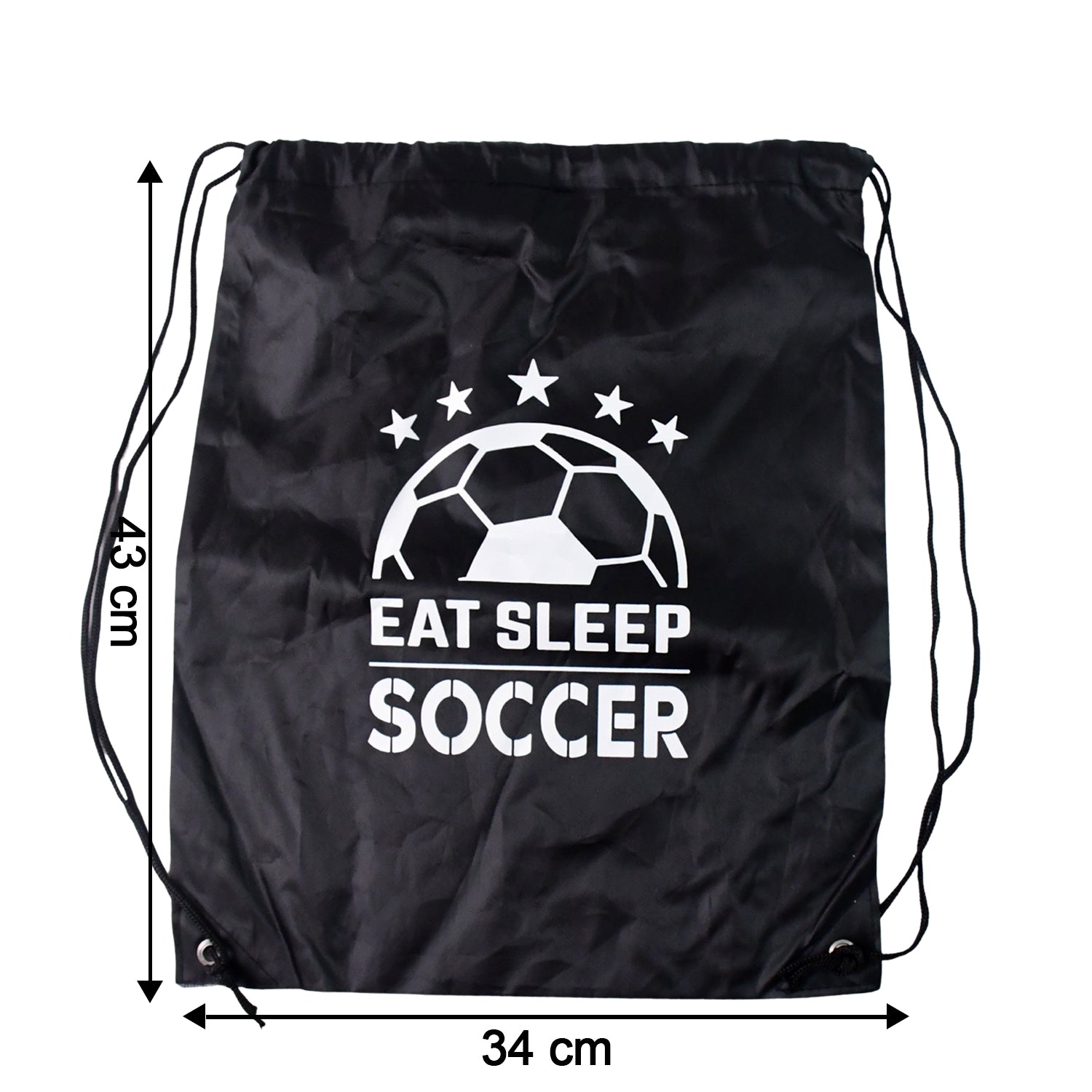 Back view of the comfortable Drawstring Sport Backpack, ready for adventure.