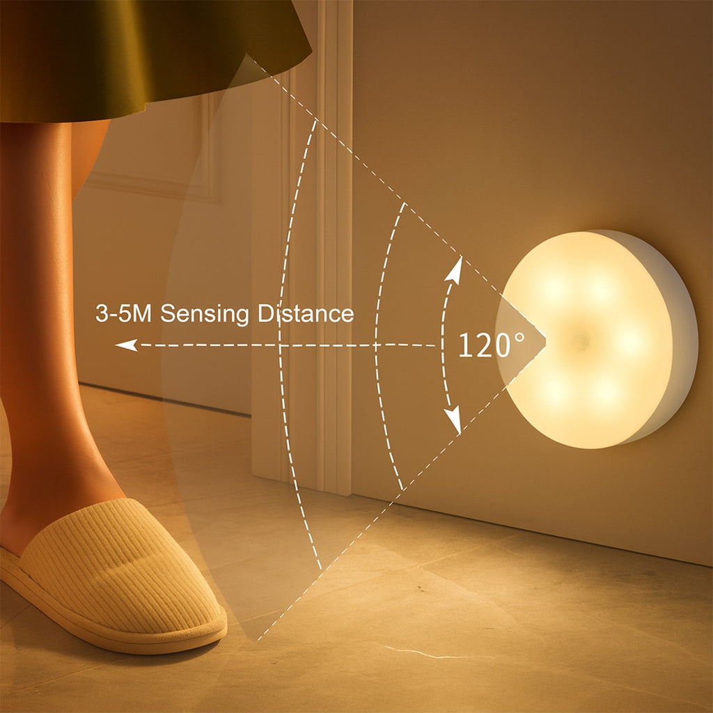 Lightweight rechargeable sensor lamp convenient for travel