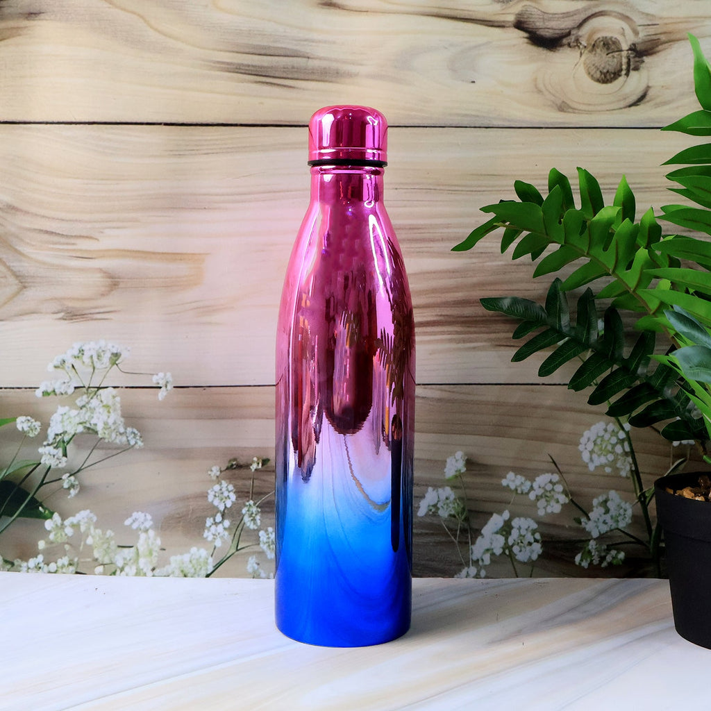 Durable stainless steel water bottle with wide mouth for easy cleaning