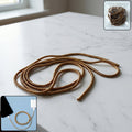 Brown spiral cable protector sleeve providing durable cable protection