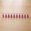 Pink tubeless tire repair screw nails 10-piece set for emergency repairs