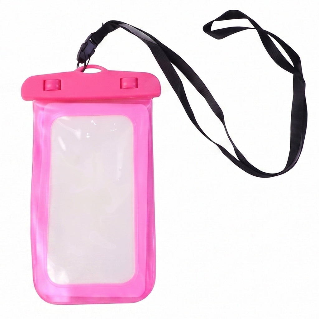 Pink waterproof case size dimensions chart for phone fit