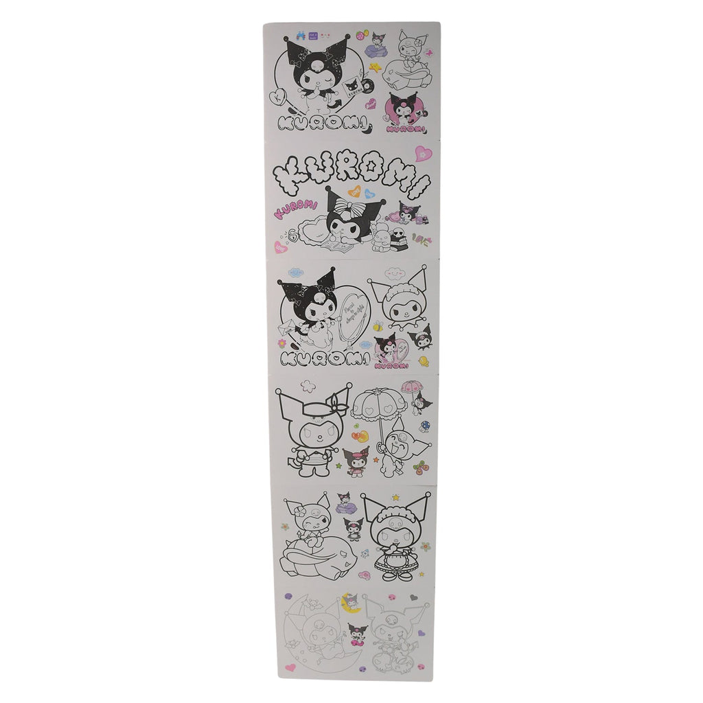 High-quality durable coloring sheets featuring Kuromi designs