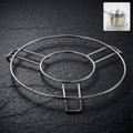 Durable stainless steel hot pot stand supporting cookware securely