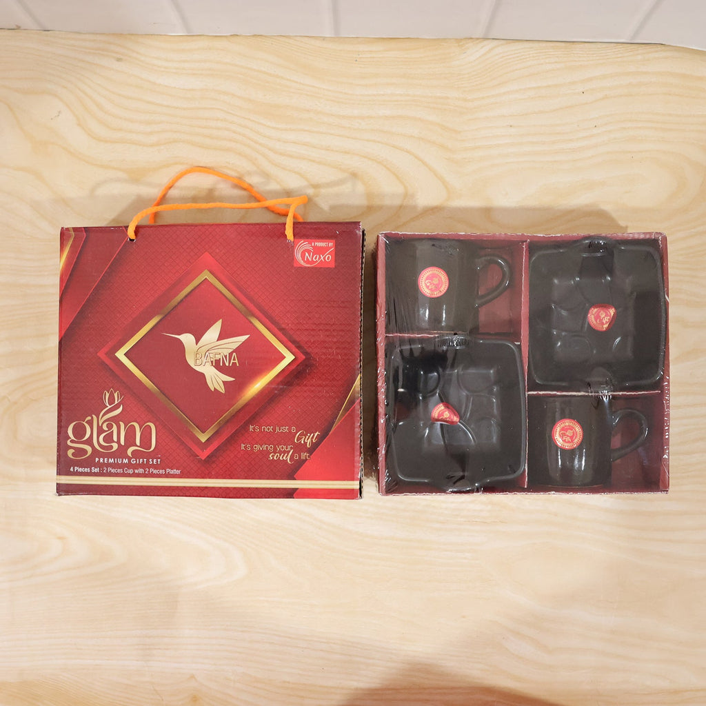 Play Station ceramic mug and serving bowl set presented in its attractive gift box, ideal for gifting.