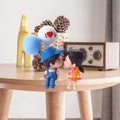Cute couple car dashboard figurine with romantic design