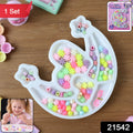 Creative craft set featuring assorted flower and crown beads for jewellery making