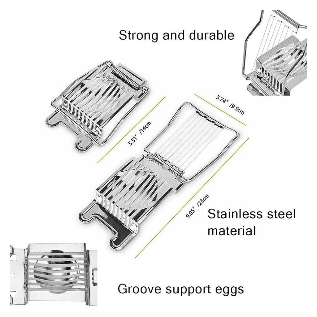 Egg slicer size guide and dimensions