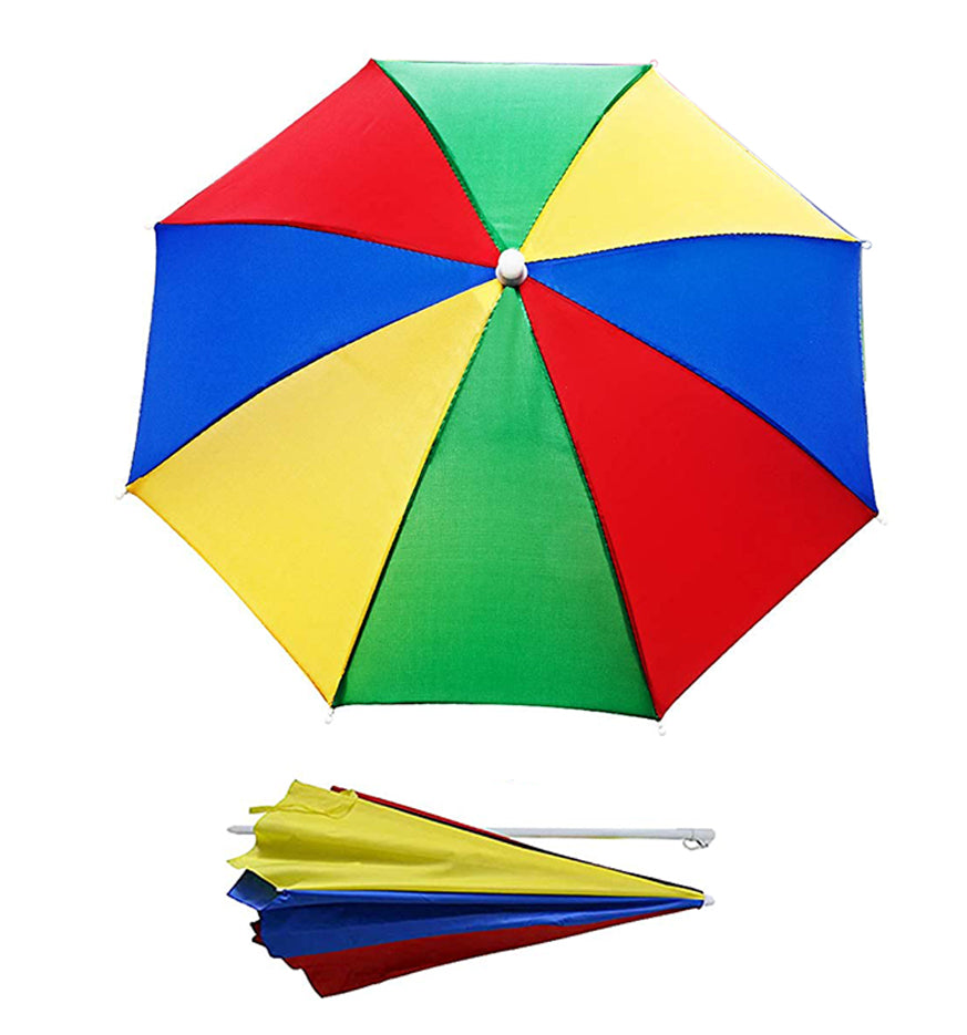 Side view of the portable outdoor umbrella, highlighting its sturdy construction and design.