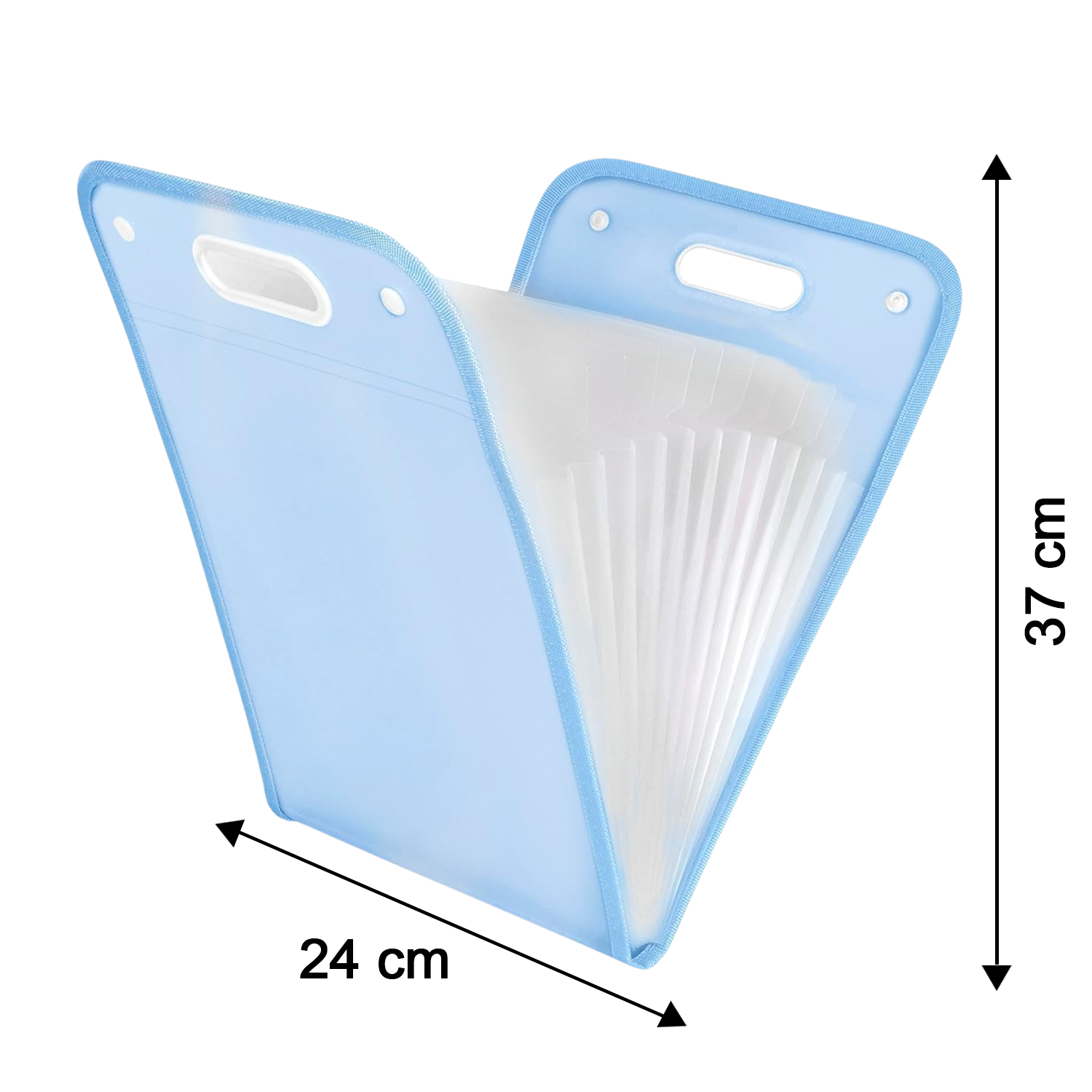 File folder size illustration with dimensions visible