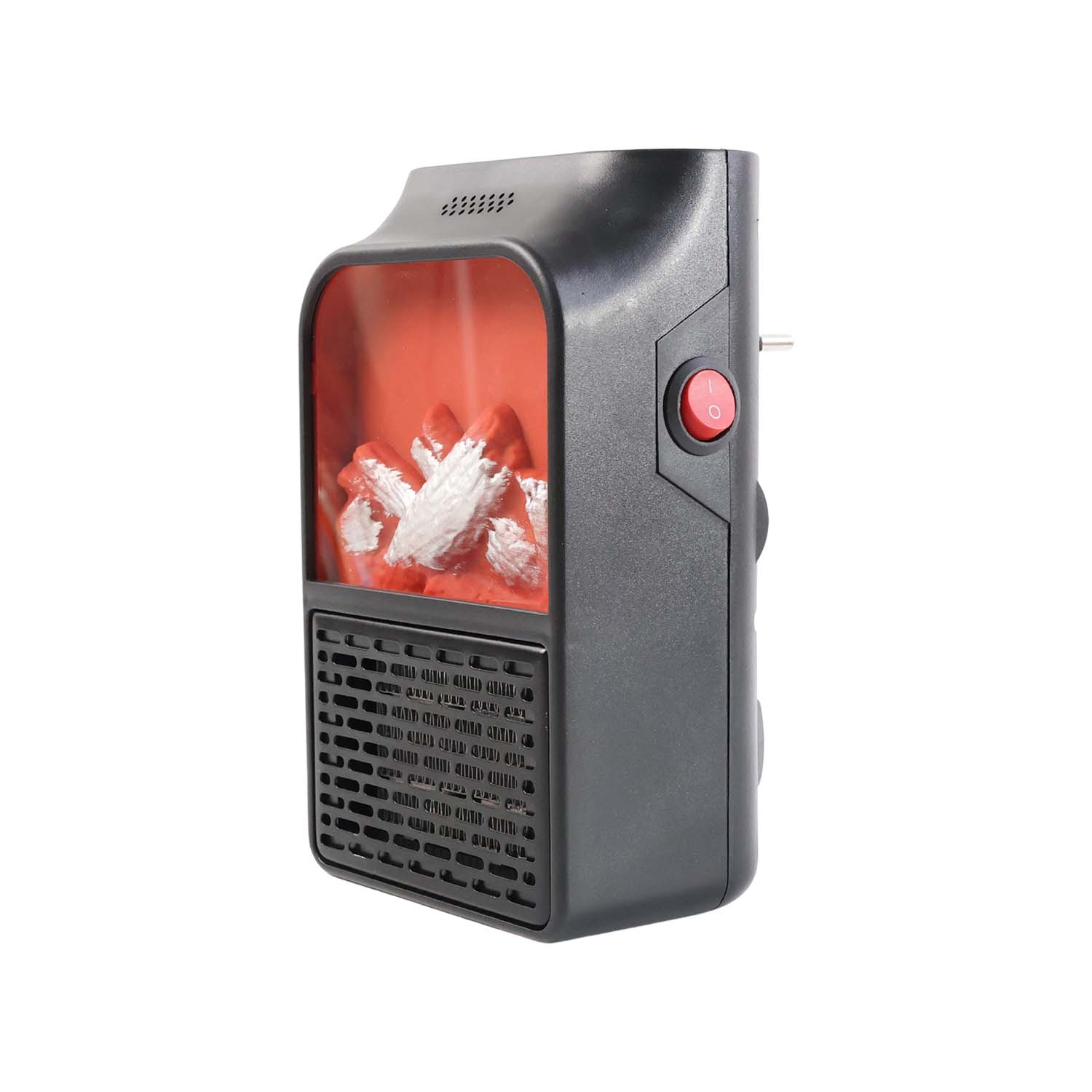  electric fireplace heater warming a modern living room space.