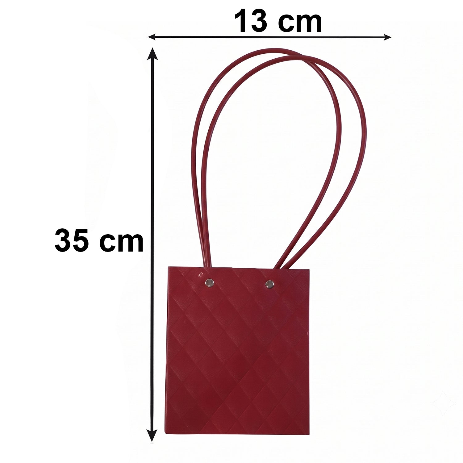 Size guide for flower bags