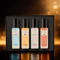 Luxury Perfume Gift Set in elegant box with four unisex fragrances