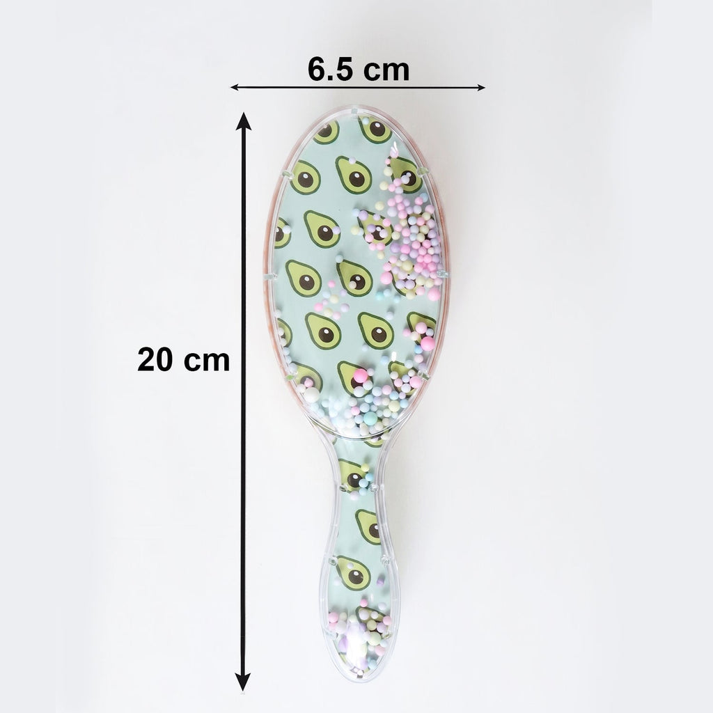 The Soft Cushion Hair Brush with a comfortable grip handle, designed for daily hair styling.