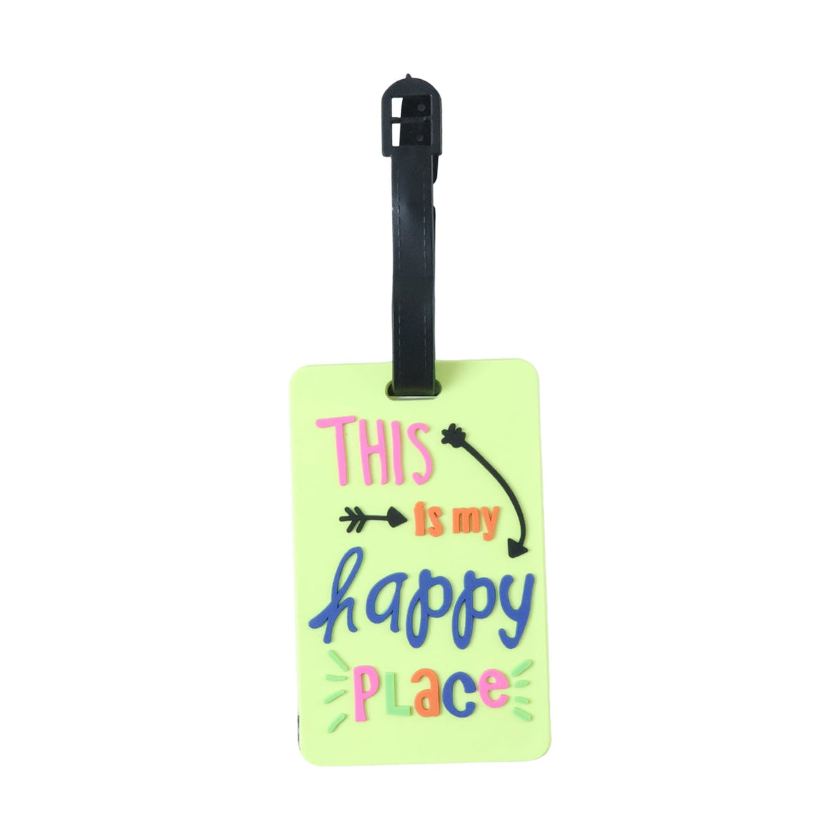 Cute and colorful luggage bag label for travel