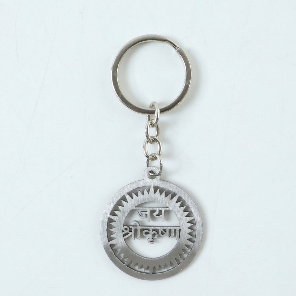 Elegant Krishna devotional keychain for men and women