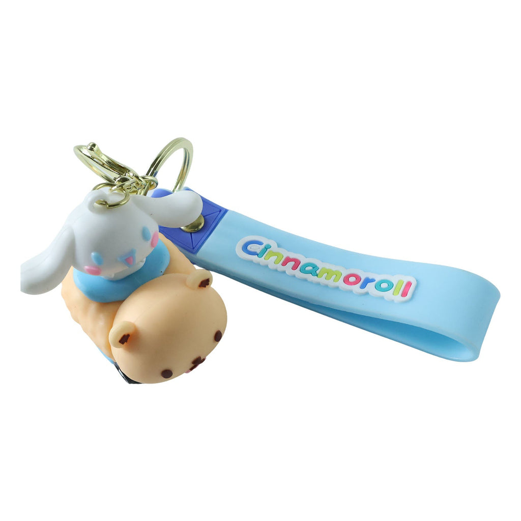 Versatile cartoon dog key holder accessory attached to school bag
