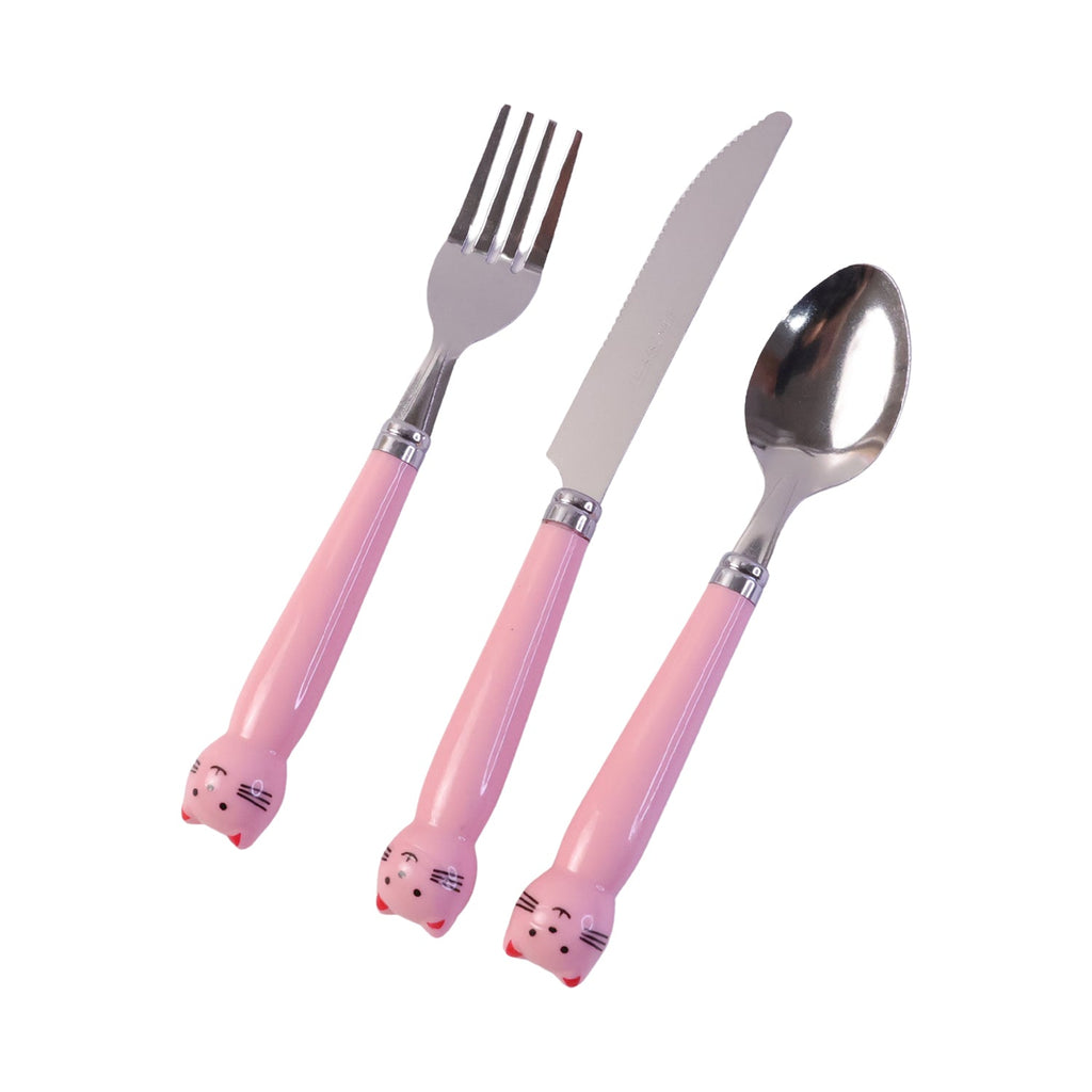 Travel-friendly kids cutlery set with case