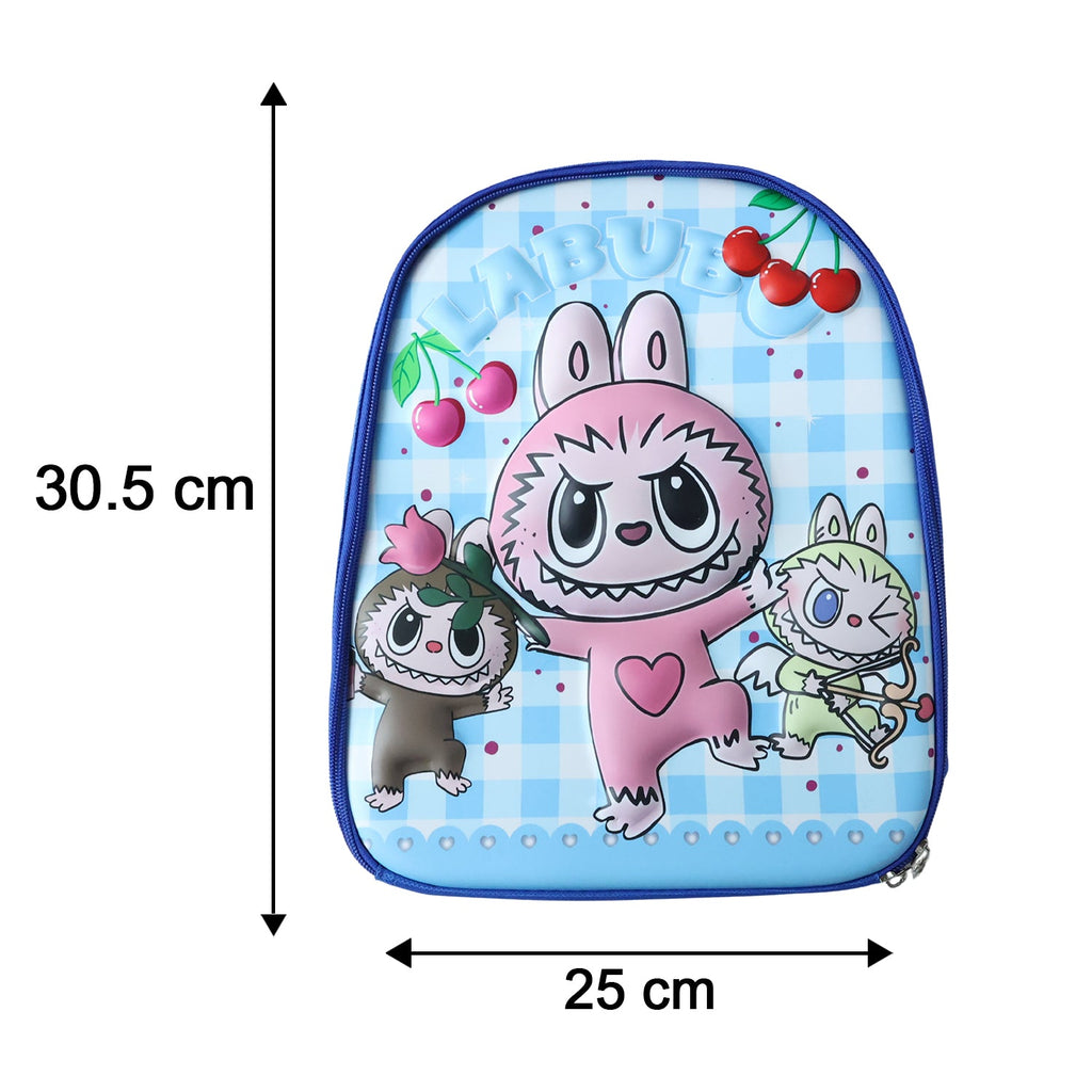 Size display of 12 inch kids backpack, suitable for preschool children