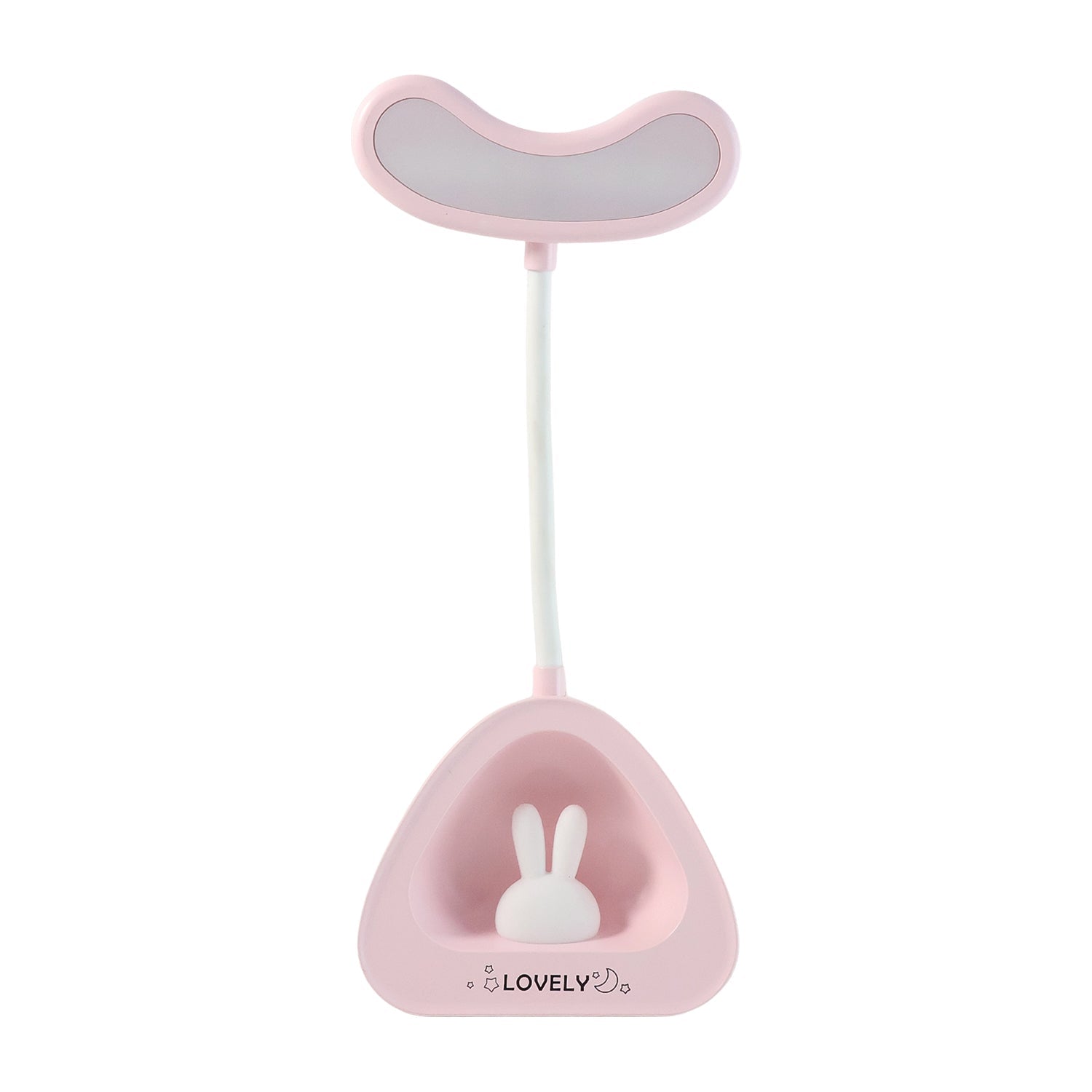 USB powered LED lamp casting soft light on a work desk