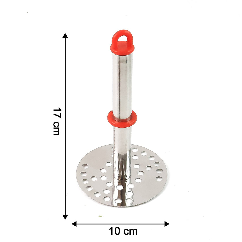 Ergonomic anti-slip handle of stainless steel potato masher for comfortable grip