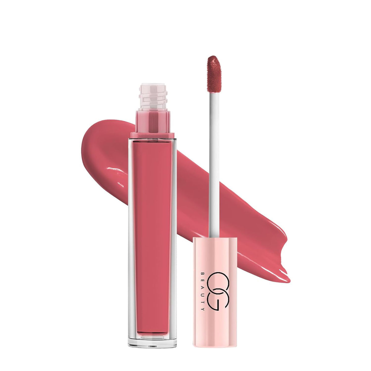 Long lasting vibrant Coral Charm lip color in matte liquid lipstick format