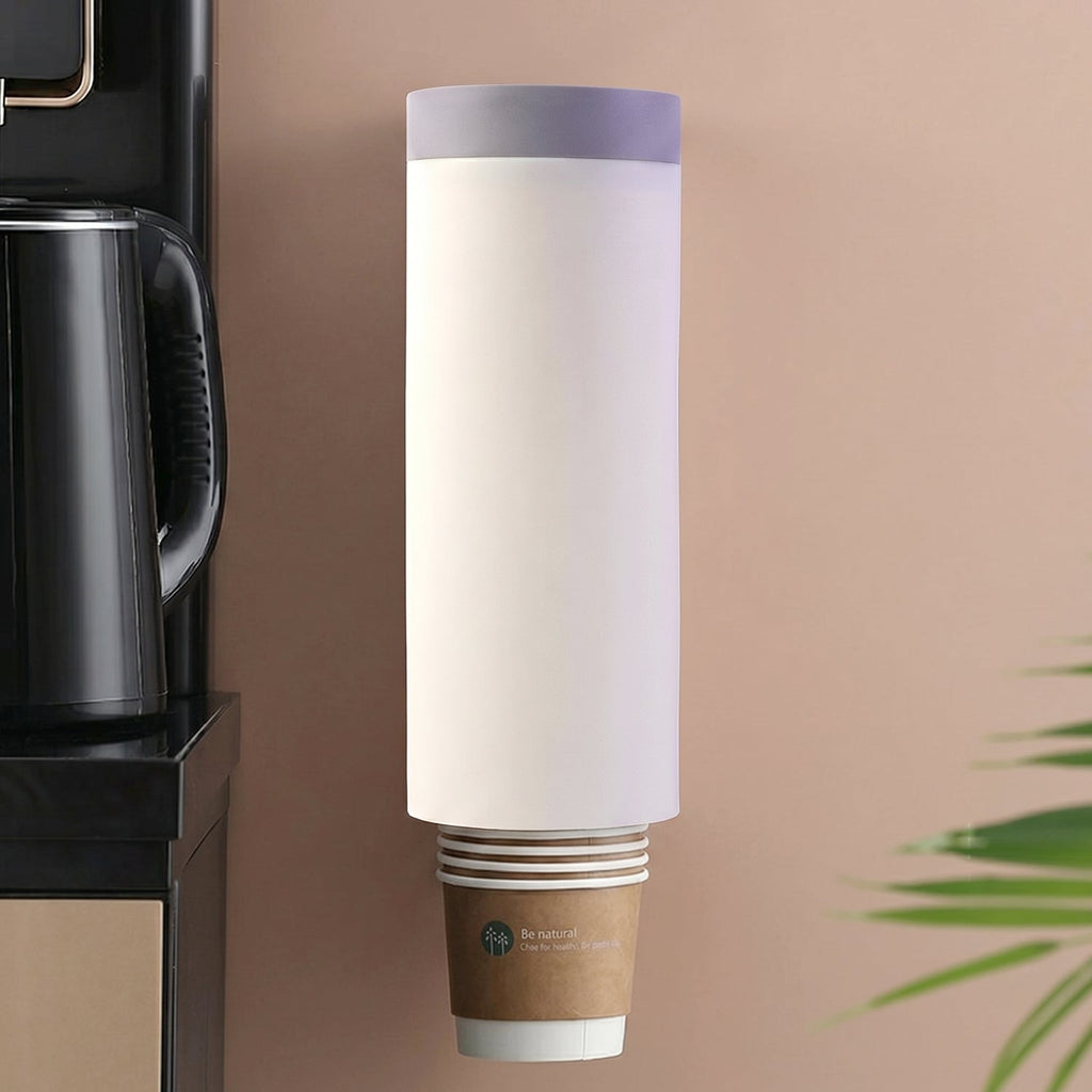 Wall mounted cup holder suitable for kitchen, bathroom, or office