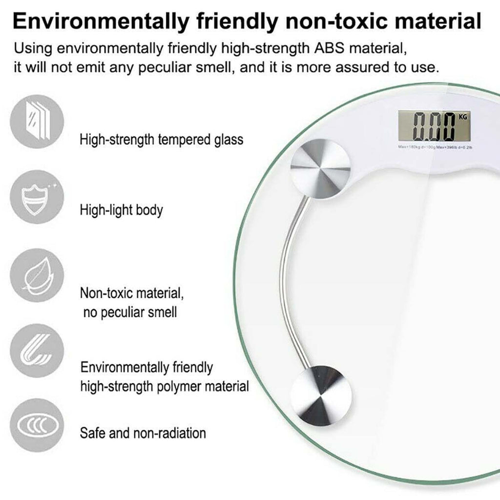 Digital personal body weight scale overview with slim design