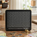Reusable money saving challenge board with black gel pen and clear grid
