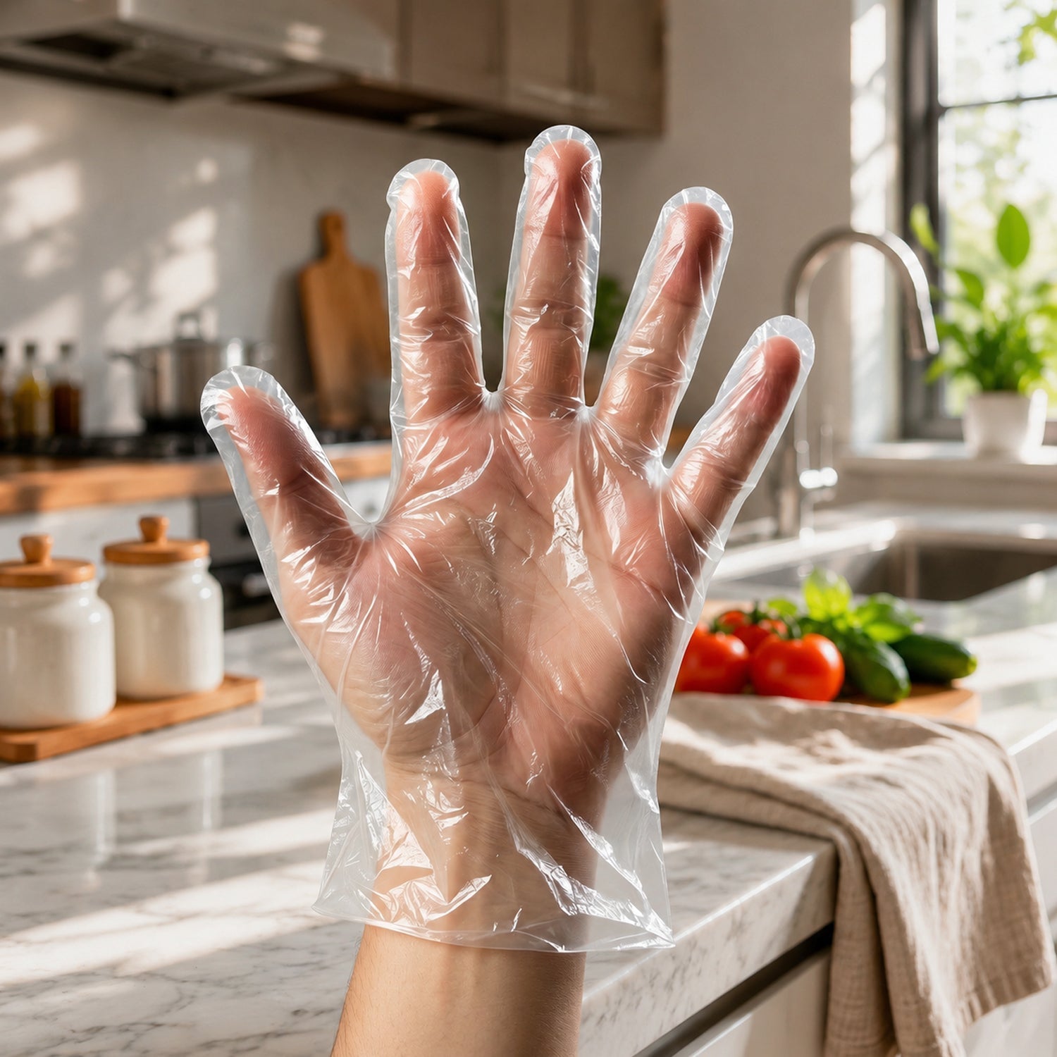 Disposable Plastic Gloves Ð Hygienic & Single Use for Kitchen & Cleaning