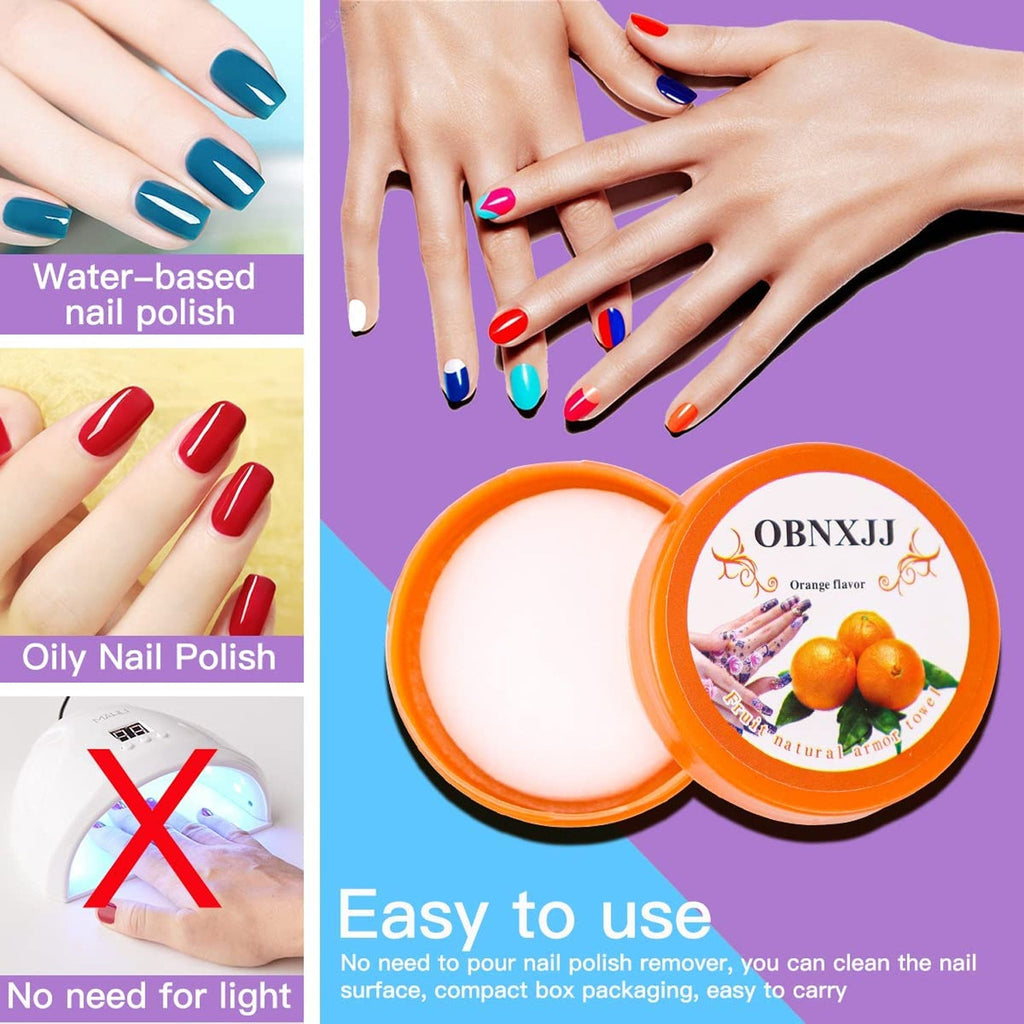 Jar and wipes of nail polish remover designed for home and travel use