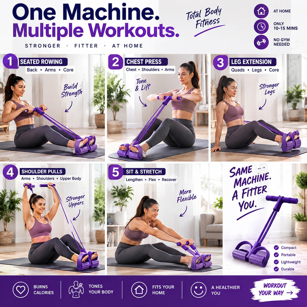 Multifunction Pull Rope Resistance Band Trainer