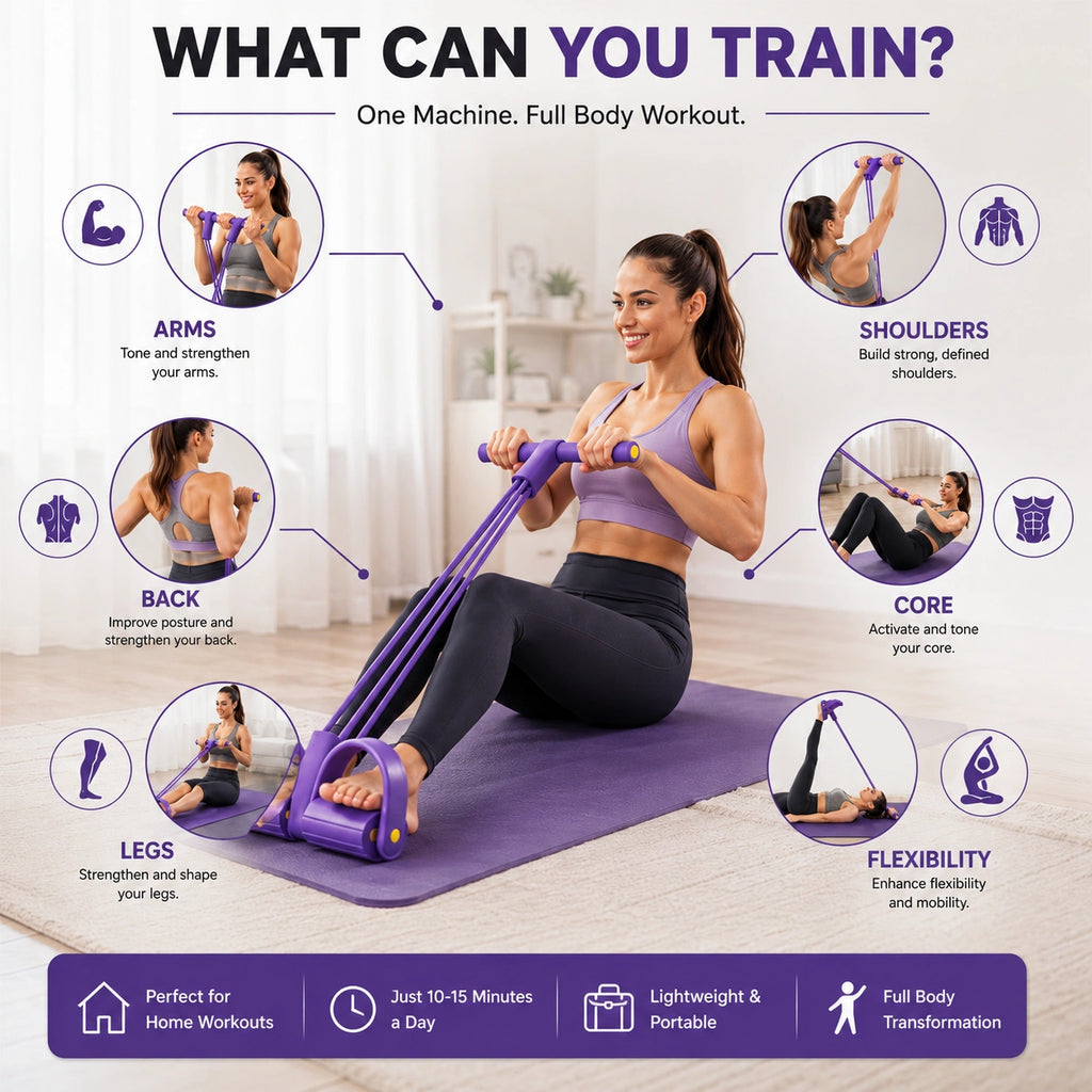 Multifunction Pull Rope Resistance Band Trainer