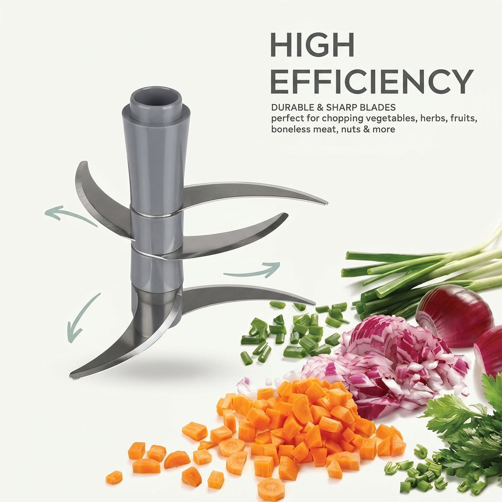 Push Chopper 1100 ML compact kitchen tool for chopping fruits and vegetables