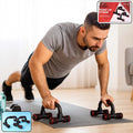 Heavy-duty Push-Up Bars by Konex with ergonomic foam grips for home workouts.