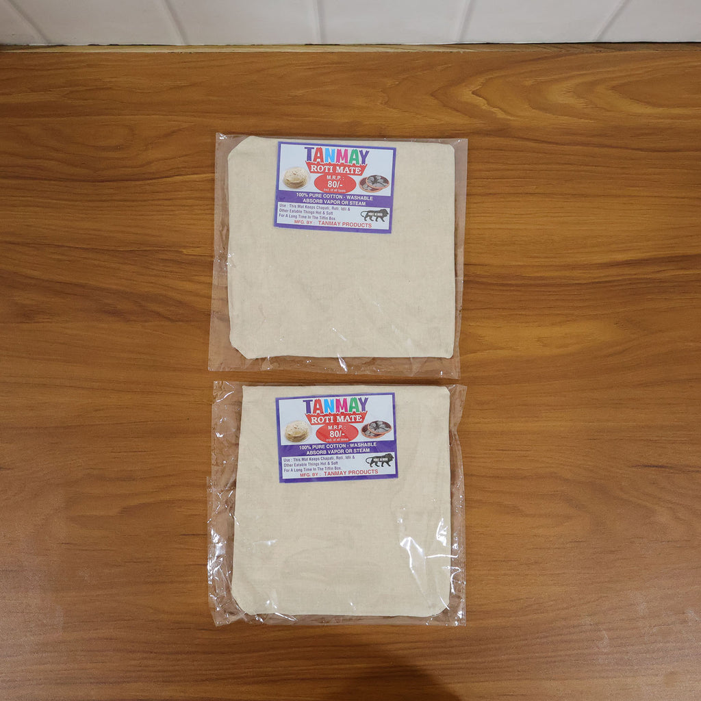 Roti cloth cover set displayed on kitchen counter