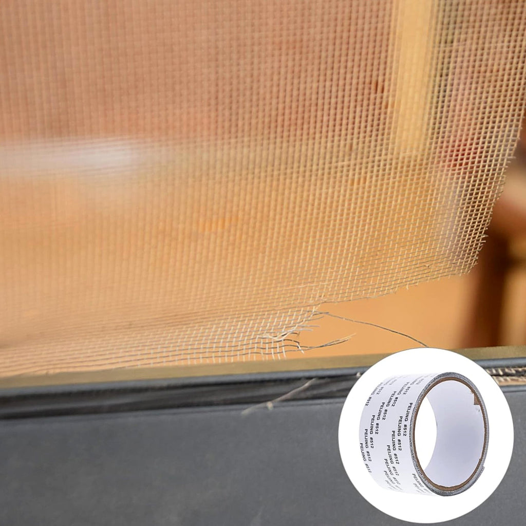 Fiberglass mesh repair tape designed for mosquito nets and screen repairs