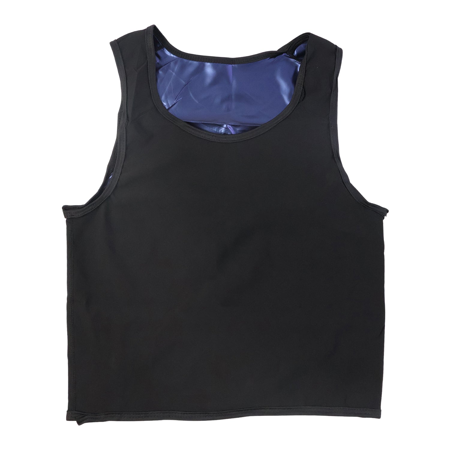 Texture of neoprene fabric on men’s sweat shaper tank top