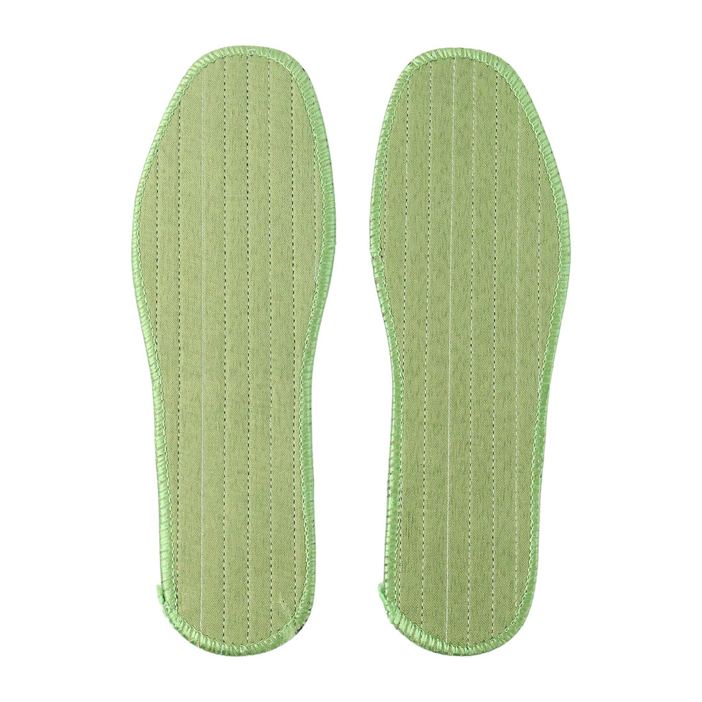 Breathable shoe insoles with ventilation perforations for daily wear