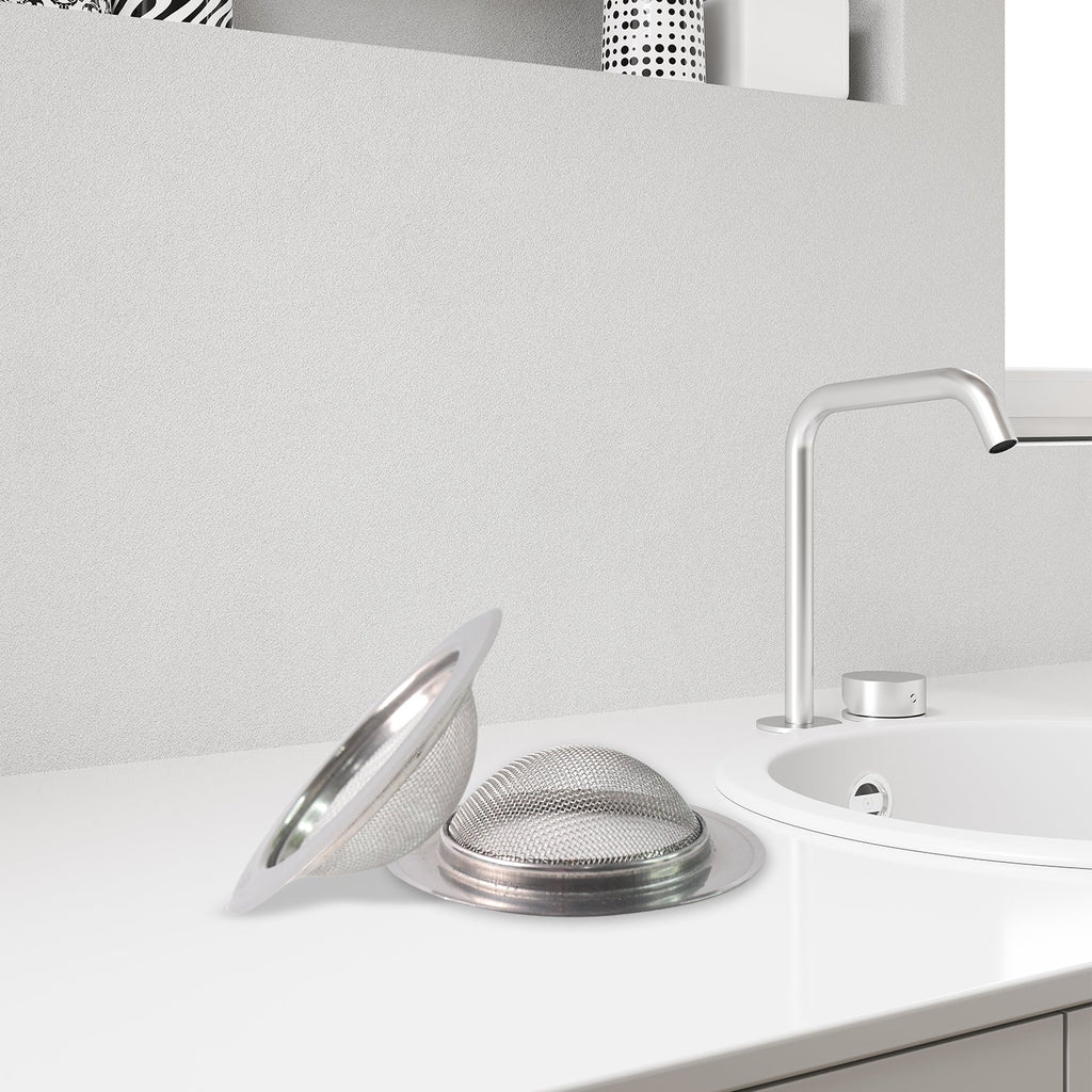 Sink strainer showing perforated holes for effective water flow