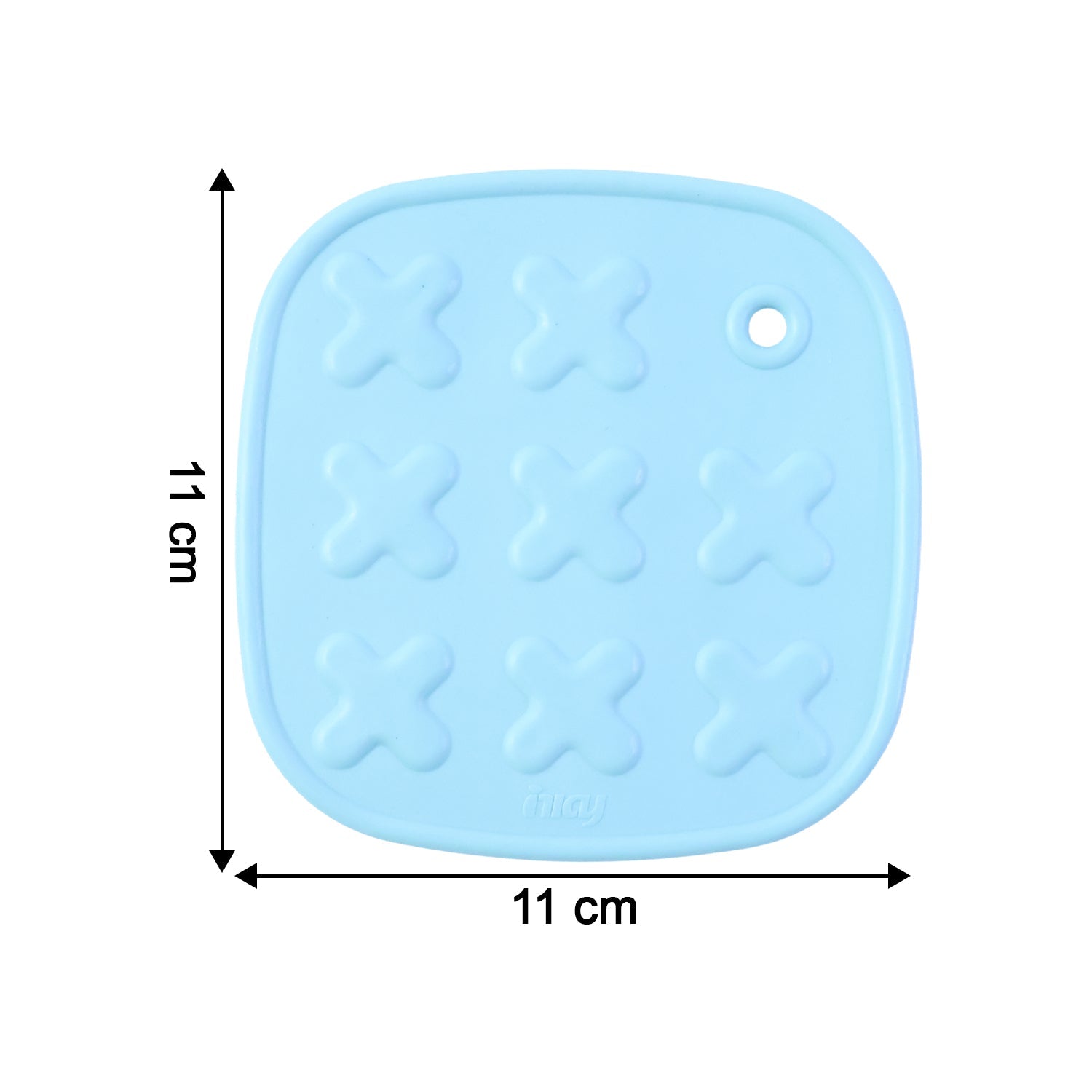 Close-up of textured, non-slip surface on a heat-resistant cup coaster