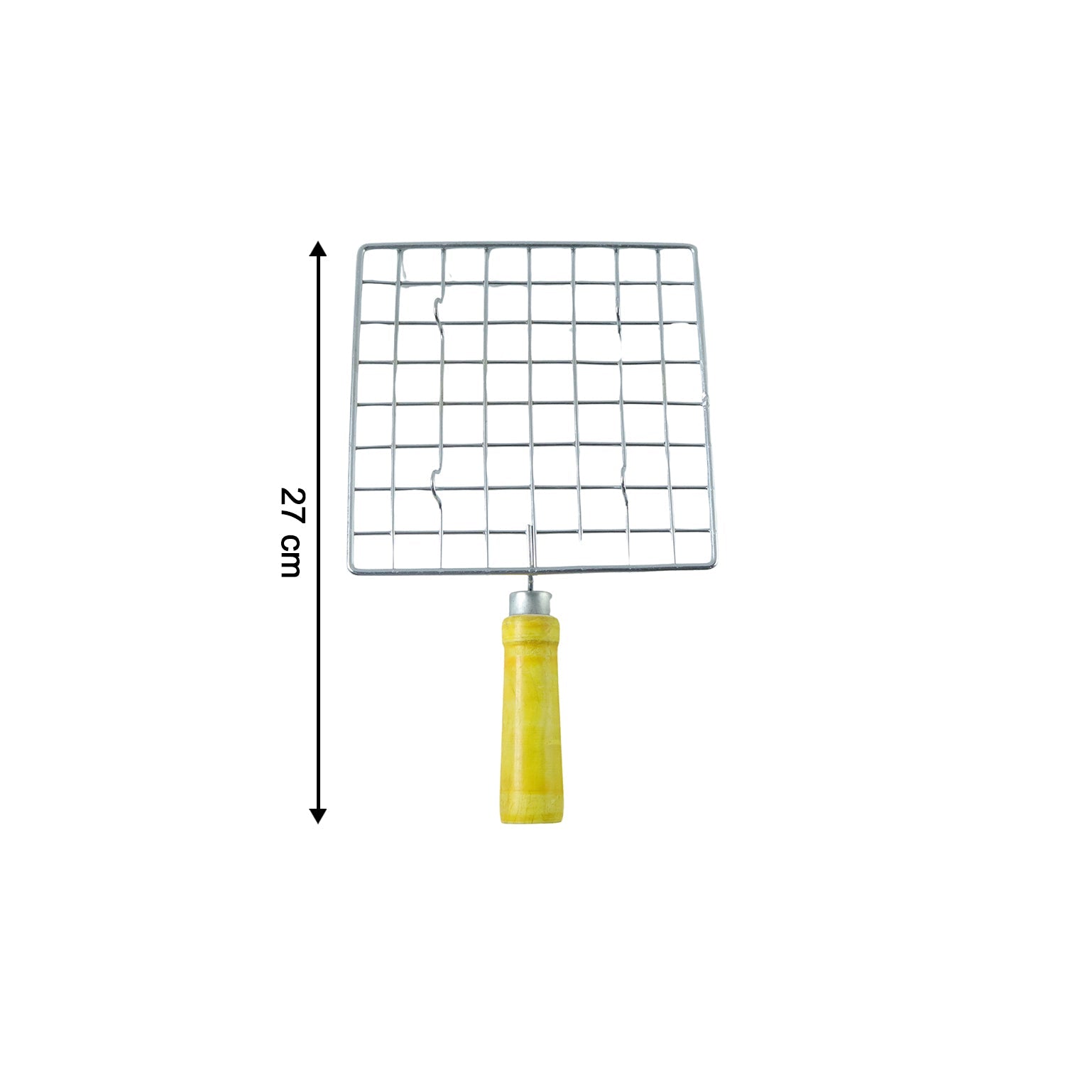 Square stainless steel Roaster Jali, ideal as a versatile kitchen grill.