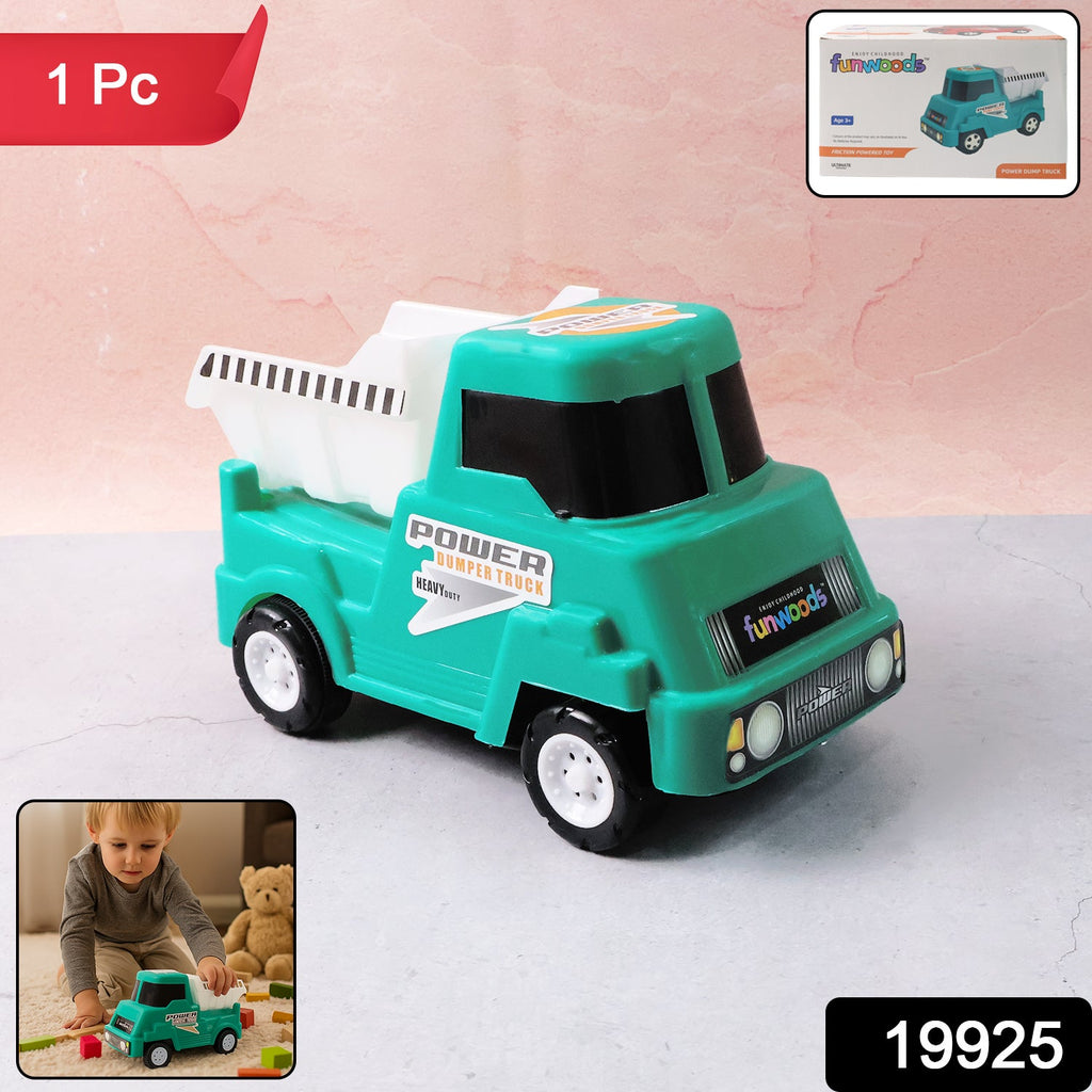 Construction dumper truck toy with friction power for kids