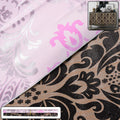Self-adhesive decorative wallpaper roll with modern pattern displayed